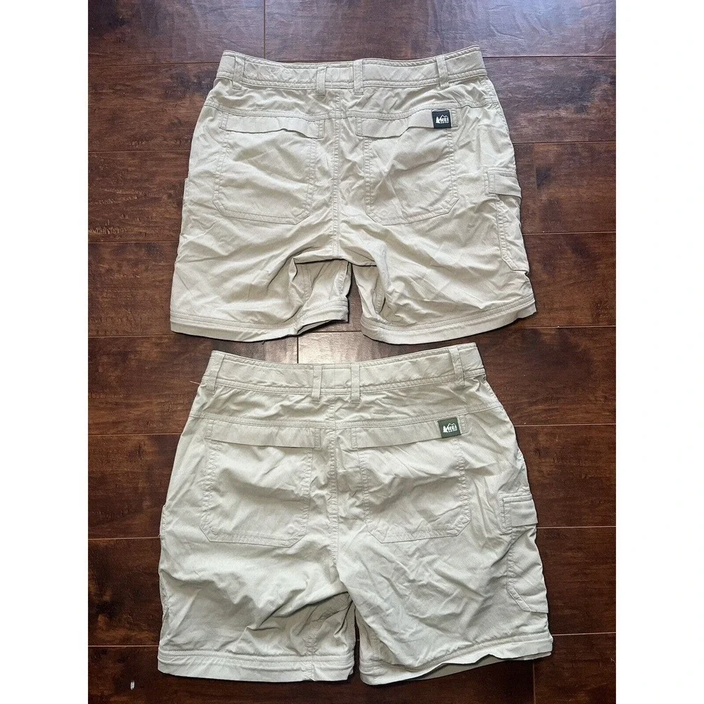 Lot of 2 Rei Womens shorts size Petite 6 NO ZIP OFF PANT LEGS